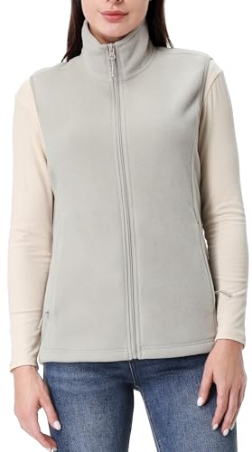 GIMECEN Womens Polar Soft Fleece Vest Classic Fit Sleeveless Jacket Cardigan Waistcoat With Zipper Pockets Full Zip Outerwear2