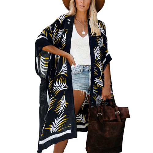 Image of Moss Rose Women Summer Bikini Kimono Bathing Suit Cover Ups for Swimwear