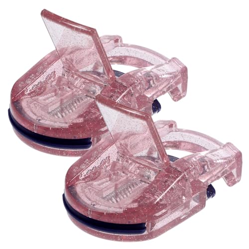 VICASKY 2pcs Eyelash Curler Curlers Heated Tool Type Cute Contains Curler Make Cosmetic Curling for and Gold Brow Eyelashes Woman Hair Curlers Eye Lash Curler Silicone