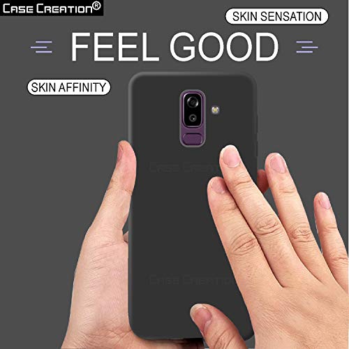 Image of Case Creation Luxurious OG Series for Samsung Galaxy J8 Case Cover,Anti-Dirty Slim Case Frosted Matte Cute Candy TPU Raised Bezel (Splash of Color) Back Cover for Samsung J8 -Black