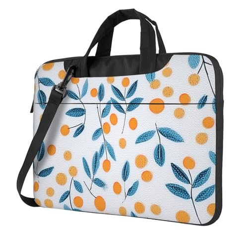 Bolso para portátil impermeable 13 pulgadas naranja y azul miniatura 1
