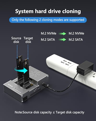 Lector SSD M.2 NVMe evita sobrecalentamiento al clonar discos duros rápido 3