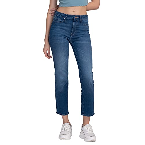 Image of Spykar Womens Mid Rise Super Slim Fit Jeans
