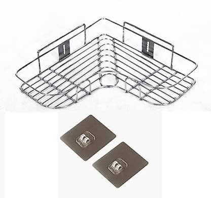 FLYUP Bathroom Wall Shelf Organizer Storage | No Drilling Triangle Basket Storage Organizer Rack for Washroom, Dorm, Kitchen (B0CR8CS86J) Amazon Price History, Amazon Price Tracker