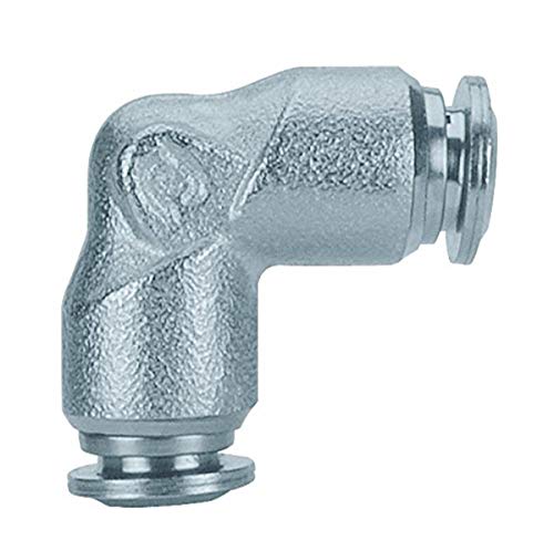 AIGNEP USA 60130-08 Push-in Fittings, Union Elbow, Stainless Steel, 1/2