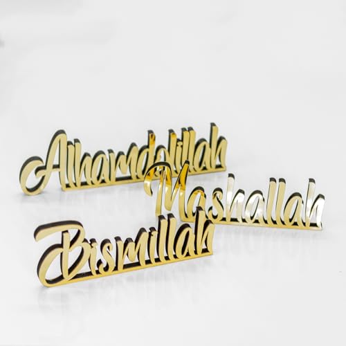 Decoración Ramadán Bismillah Mashallah adorno mesa y arte islámico 8