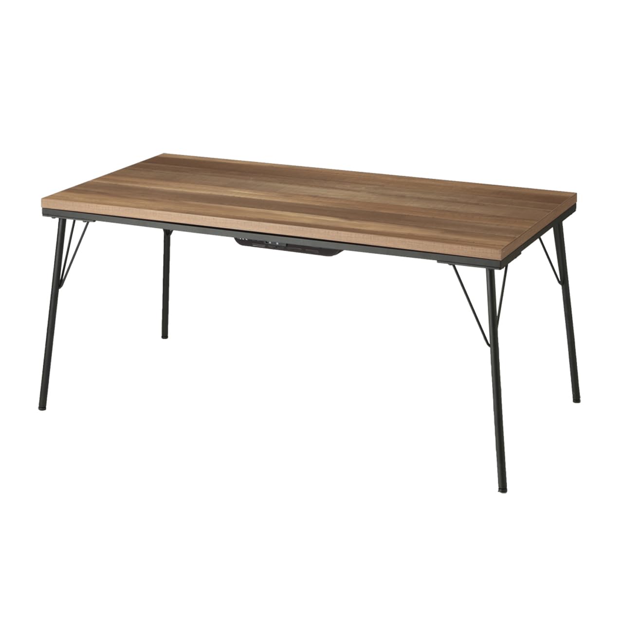 Amazon | 継ぎ脚付き古材風アイアンこたつテーブル ブルック  