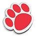 Ashley Productions Paw Magnetic Whiteboard Eraser, Red