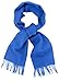 Biagio 100% Wool NECK Scarf Solid Royal Blue Color Scarve for Men or Women