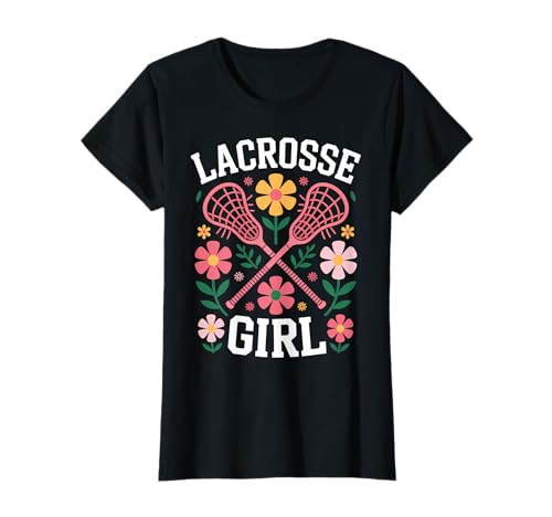 Lacrosse Chica Divertido Lacrosse Camiseta