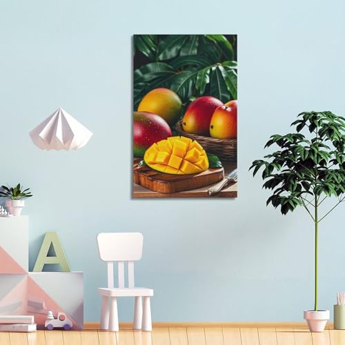 Poster fruits mangues pour dynamiser un mur blanc sans encadrement lourd - 4