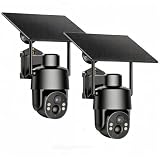Tefrio 4G LTE Cellular Security Camera, No WiFi Needed, 2K 360° Live Video