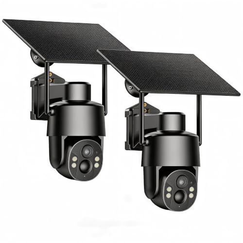 Tefrio 4G LTE Cellular Security Camera, No WiFi Needed, 360° Panoramic View