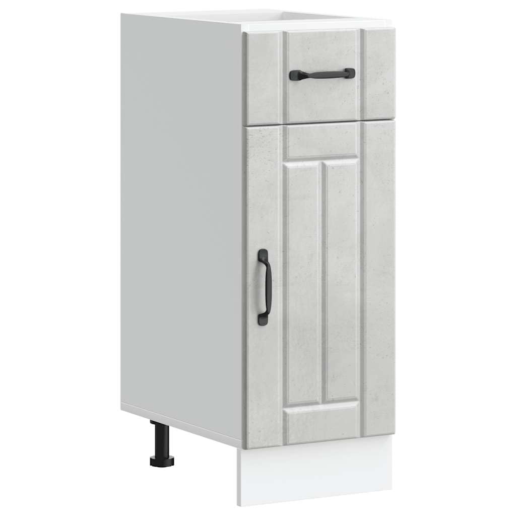 vidaXL Kitchen Base Cabinet Lucca Concrete Grey Engineered Wood