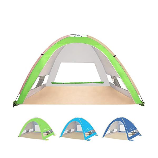 KEUMER Venustas Pop Up Beach Tent, Portable Beach Tent Automatic Sun