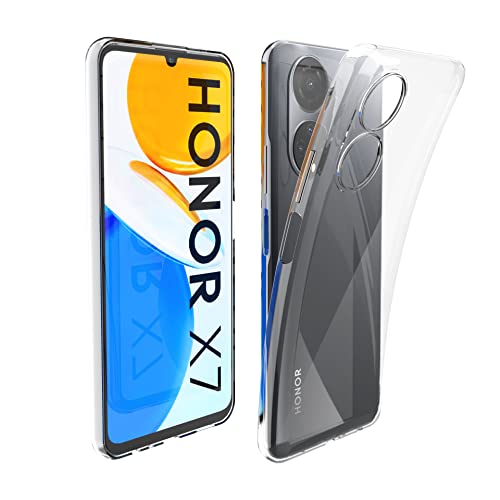 N NEWTOP Custodia Cover Compatibile con Huawei Honor X7, Morbido TPU CLEAR Gel Silicone Anti Graffio Trasparente Slim Sottile Flessibile Case Guscio Posteriore Proteggi