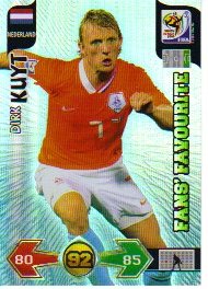World Cup 2010 Adrenalyn XL FANS FAVOURITE Card 255 - Dirk KUYT - Nederland