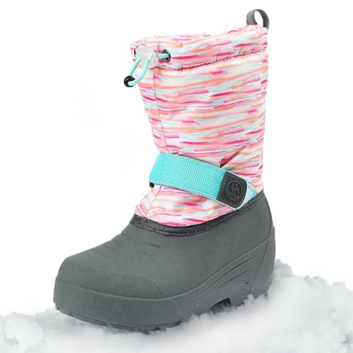 Image of Northside Frosty Insulated Winter Snow Boots for Girls and Boys with Rugged, Water Resistant Nylon Upper, Quick-Drying Lining, Removable EVA Insole, and Durable TPR Outsole