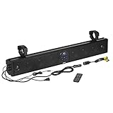 BOSS Audio Systems BRT26A UTV Sound Bar - 26 Inch Wide, IPX5 Rated Weatherproof, Bluetooth, Amplified, 4 Inch Speakers, Soft Dome Tweeters, Easy Installation for Dune Buggies, Jeeps, Rock Crawlers