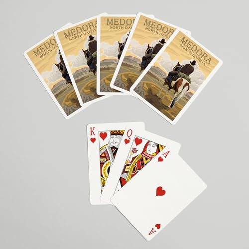 Medora North Dakota Cowboy Baraja Poker 52 Cartas miniatura 7