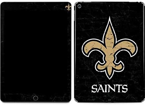 Skinit Decal Tablet skin compatible with iPad Air 10.9in (4th Gen, 2020) - Officially Licensed NFL New Orleans Saints Distressed Design