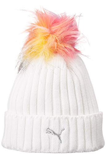 PUMA Women's Evercat Pom Beanie, Black, One Size