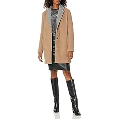 Tommy Hilfiger Damen Button Up Wool Peacoat Wollmäntel