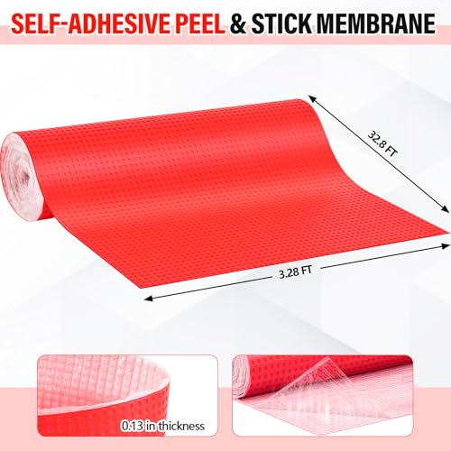 Membrana de desacoplamiento autoadhesiva impermeable para suelos antifractura de 3,3 mm 3