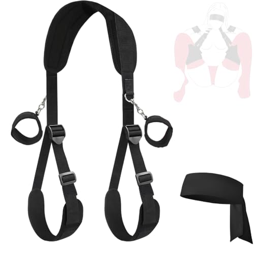 1 Correa deportiva de piernas de yoga de nylon ajustable negra
