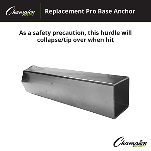Image of Champion Sports Pro Anchored Baseball /Softball Base Sets - Heavy-Duty Bases with Welded & Bolted Stanchions, Base Replacement Pins & Anchor Plugs