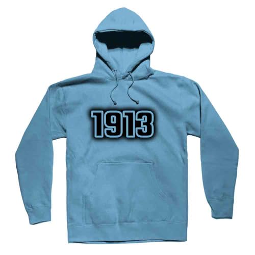 Sweat à capuche 1913 unisexe bleu ciel chaud et respirant