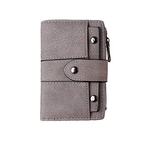 Image of Leather Small Wallet for Women, RFID Blocking Ladies Mini Purse with ID Window