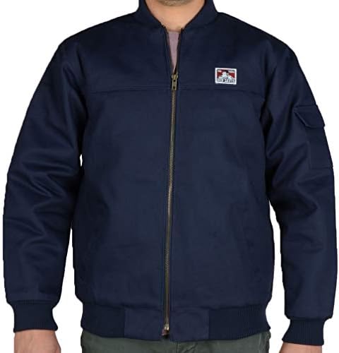 BEN DAVIS Men's Quilted Lined Bomber Jacket (Syles 314, 315, 318) (Navy, X-Large)