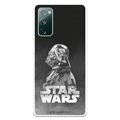 Funda para Samsung Galaxy S20 FE Oficial de Star Wars Darth Vader Fondo Negro para Proteger tu móvil. Carcasa para Samsung de Silicona Flexible con Licencia Oficial de Star Wars.