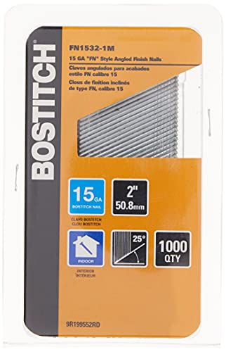 Clous de finition angulaires FN BOSTITCH 15G 2 pouces pour fixations durables - 5