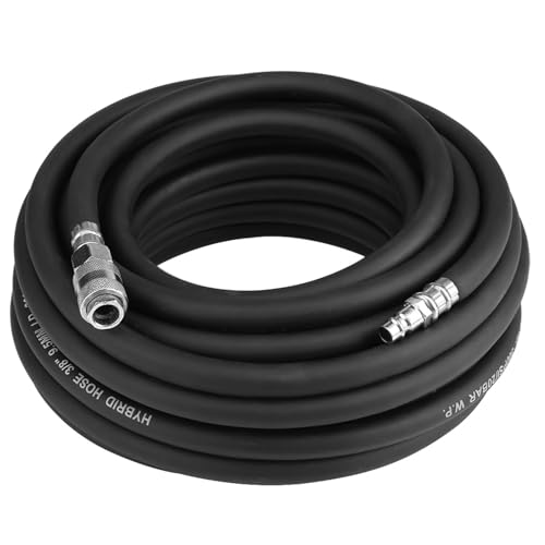 Manguera de aire Karlak de goma de 15m con kit de accesorios de 5 piezas para compresor neumático 4