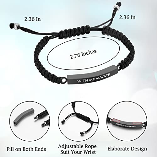 Pulsera Urna para Cenizas de Acero Inoxidable Unisex miniatura 2