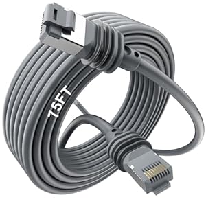 HanCenDa Starlink Kabel Gen 3 75FT/23M, standaard aangedreven Starlink Gen 3 kabelverlenging vervanging standaard V3-kabel Starlink waterdicht voor Starlink rechthoekige satelliet V3 – grijs