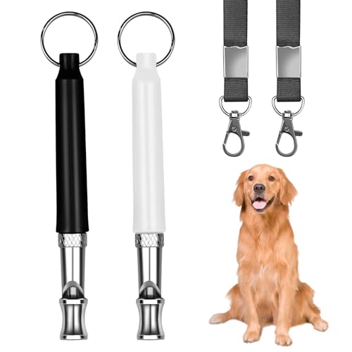 YOURKAY 2 Pezzi Fischietto a Ultrasuoni per Cani, Fischietto a