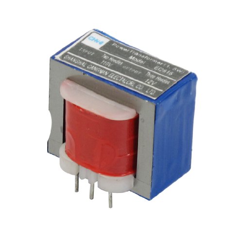 Aexit 110V Input 12V 1.5W Output Red Ferrite Core EI Power Transformer w 5 Pins (24ee3034f92d13c82fb77beb5e20e0d9)