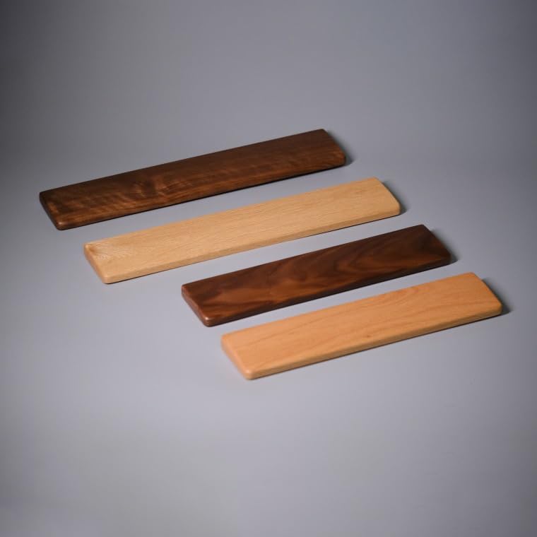 Handgelenkauflage aus Massivholz, Handauflage, bequeme Tastatur-Handgelenkstütze für Computer, Laptop, Zuhause und Büro (B, 44 cm)