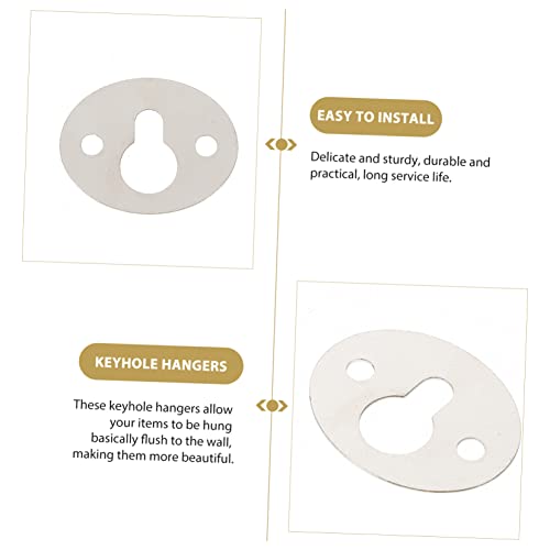Image of DOITOOL Sets Oval Keyhole Brackets for Picture Frames Shelf Hanging Tools Easy Install Pcs