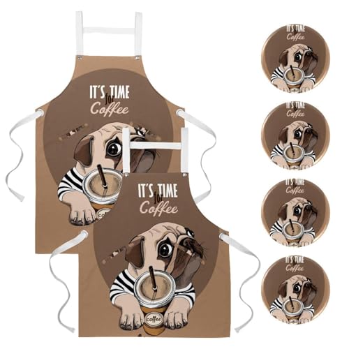 Tablier de cuisine carlin mignon pour apporter joie et tendresse dans votre maison