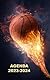 AGENDA 2023 2024: Agenda Scolaire 2023 2024 basket Ball Planificateur journalier 1 page par jour - Organiseur scolaire de septembre à juillet 2024 pour étudiants, collège, Lycée - Format A5