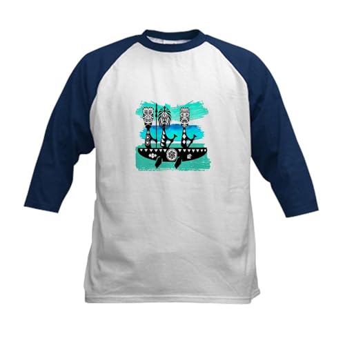 CafePress The Journeys ON Baseball Jersey Kids Cotton Baseball Jersey, 3/4 Raglan Sleeve Shirt Navy/White