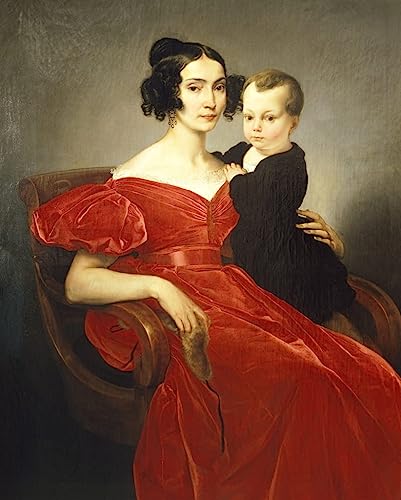 Impresión en lienzo de Teresa Zumali Marsili por Francesco Hayez para pared 60x90cm