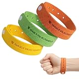 KEPYATI 3 Pezzi Braccialetti Antizanzare, Antizanzara Bracciali, Senza Deet, Sicuro Non Tossiche, Per Adulti E Bambini, Per Attività All'Aperto E Viaggi