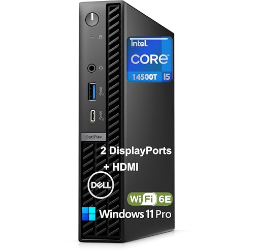Dell Pro Micro Plus Mini PC (������OptiPlex 7000 MFF)�A�r�W�l�X�f�X�N�g�b�v�R���s���[�^�[ AI PC�AIntel 14-Core Ultra 5 235T (Beat i7-13700T)�A16GB RAM�A