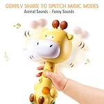 Baby Rattle Musical Toy, Light-Up Teething & Chew Sensory, Easter Basket Stuffer for Babies 6-12-18 Months, BPA-Free Soft Rubber & ABS, Easter Toy Gift for 1+ Year Old Boy & Girl (Giraffe) - Image 4