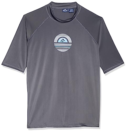 Image of Kanu Surf Men's Fiji UPF 50+ Short Sleeve Sun Protective Rashguard Swim Shirt
